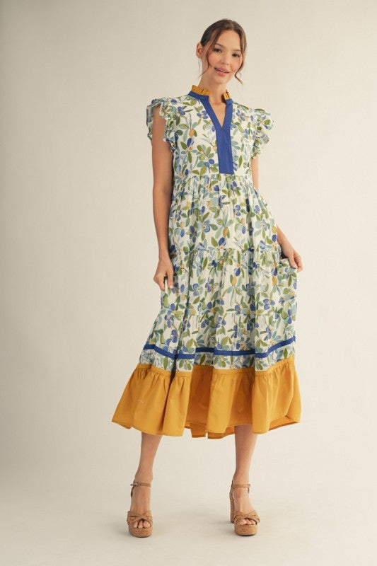 Joslyn Tiered Midi Dress