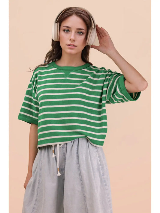 Hadley Striped Terry Top