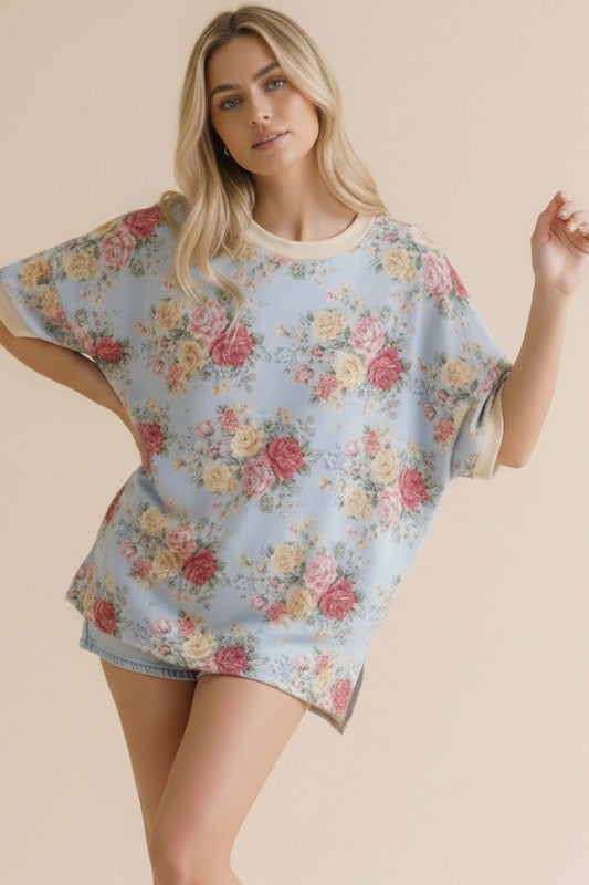 Bethany Plus Floral Knit Top