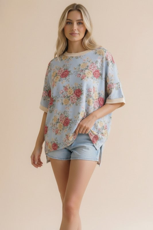 Bethany Plus Floral Knit Top
