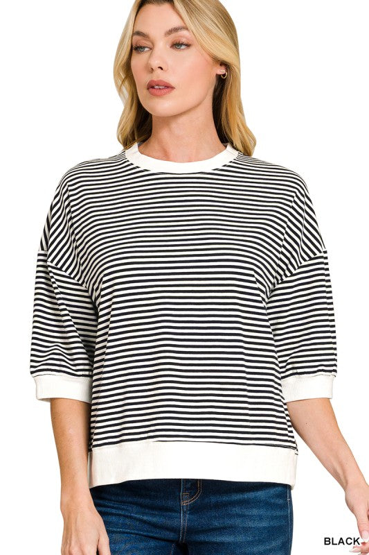 Striped Banded Top