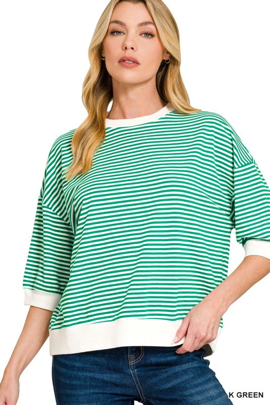 Striped Banded Top