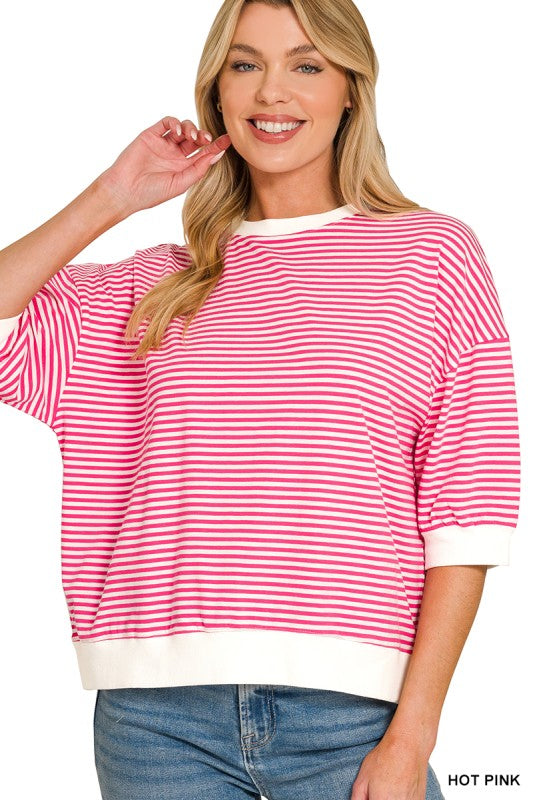 Striped Banded Top