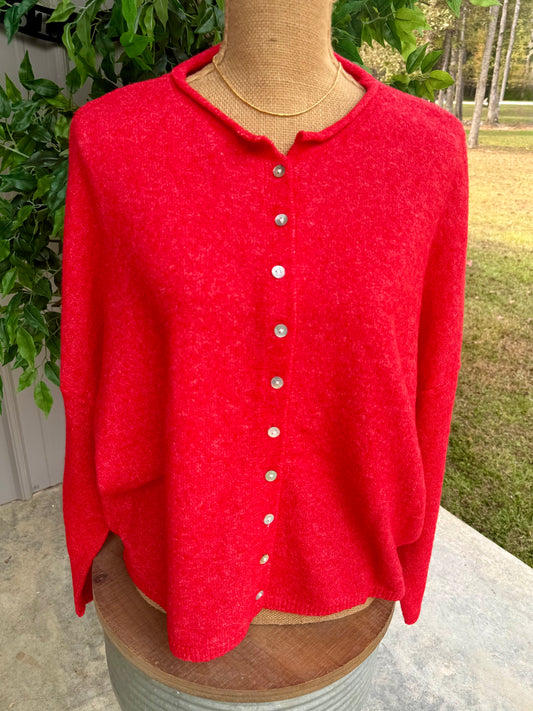 Oversized Button Down Cardigan