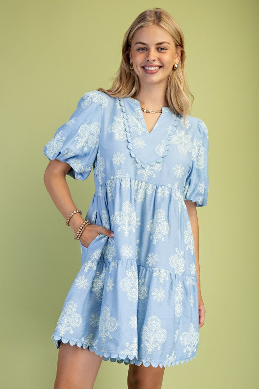 Leah Puff Sleeve Dress