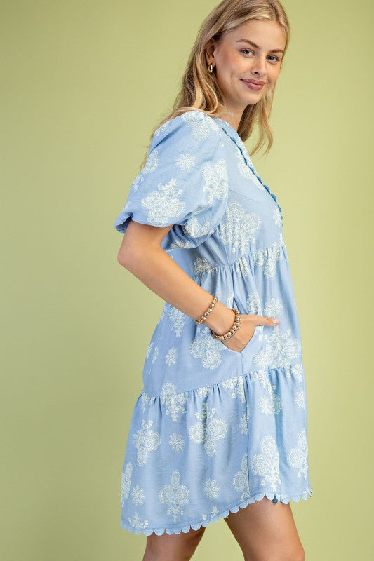 Leah Puff Sleeve Dress