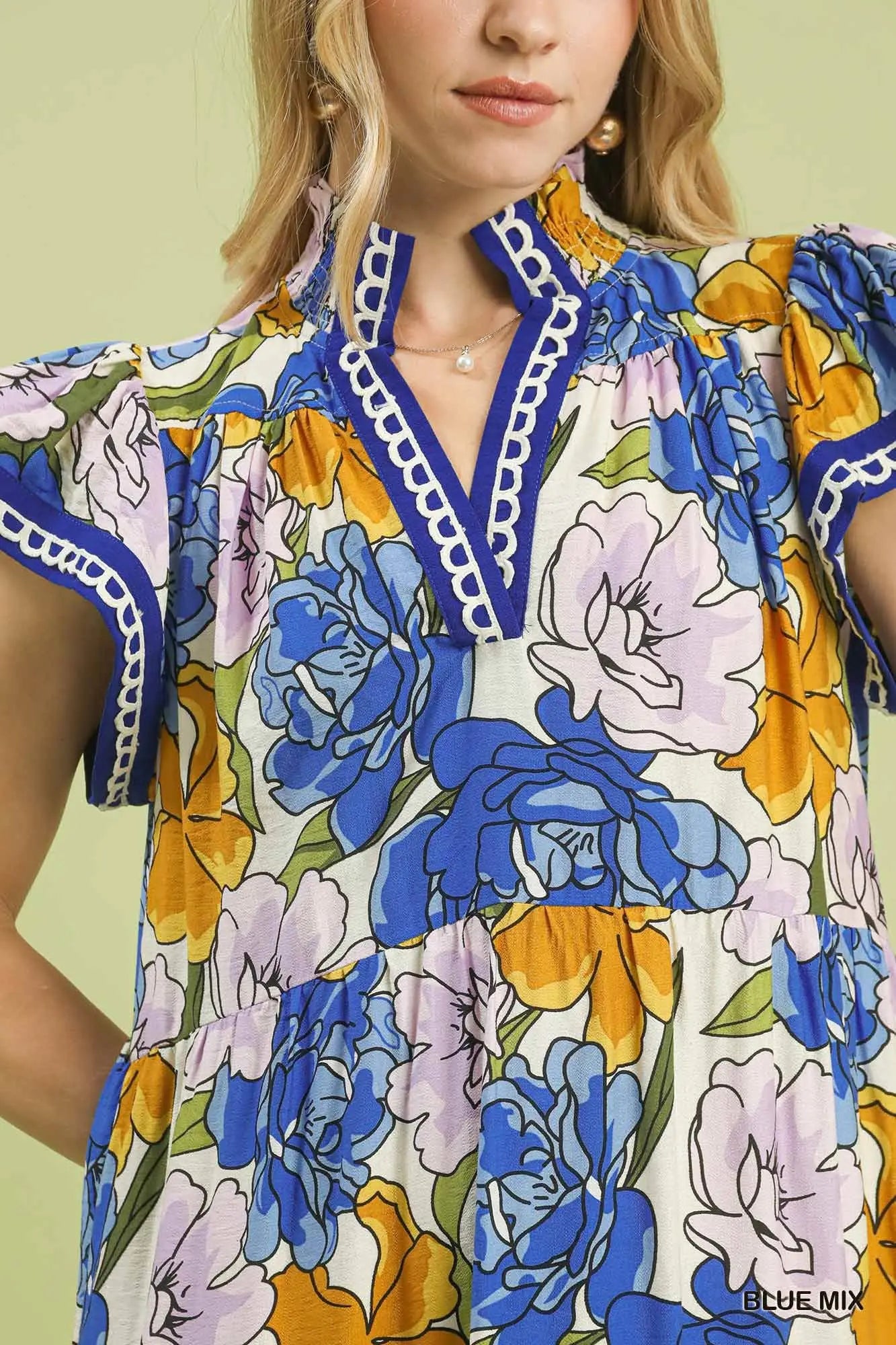 Katie Bold Floral Midi Dress