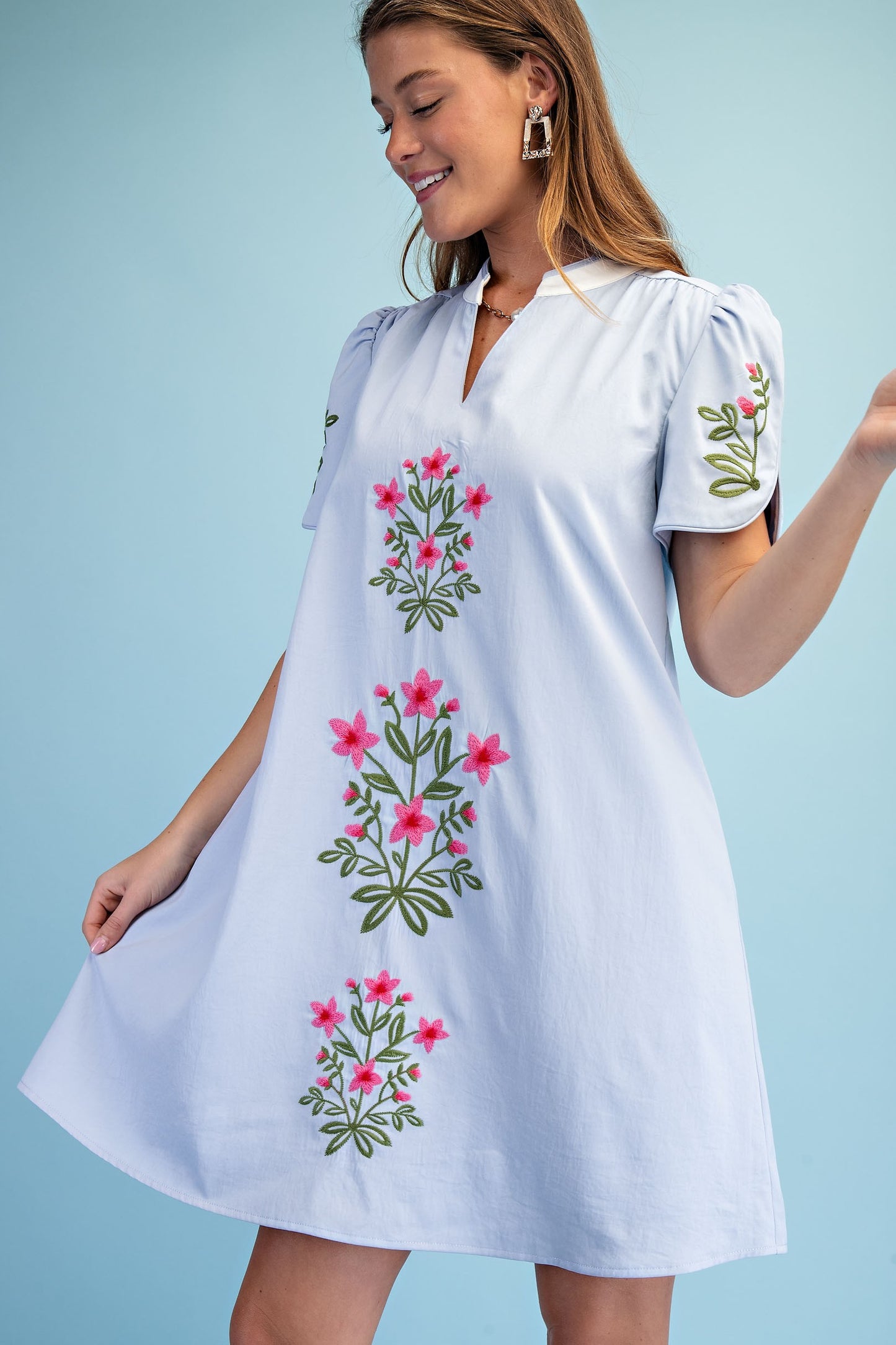 Brooke Floral Embroidered Dress