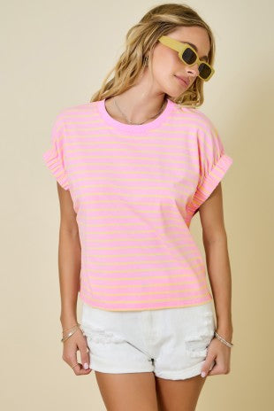 The Pink Lemonade Striped Top