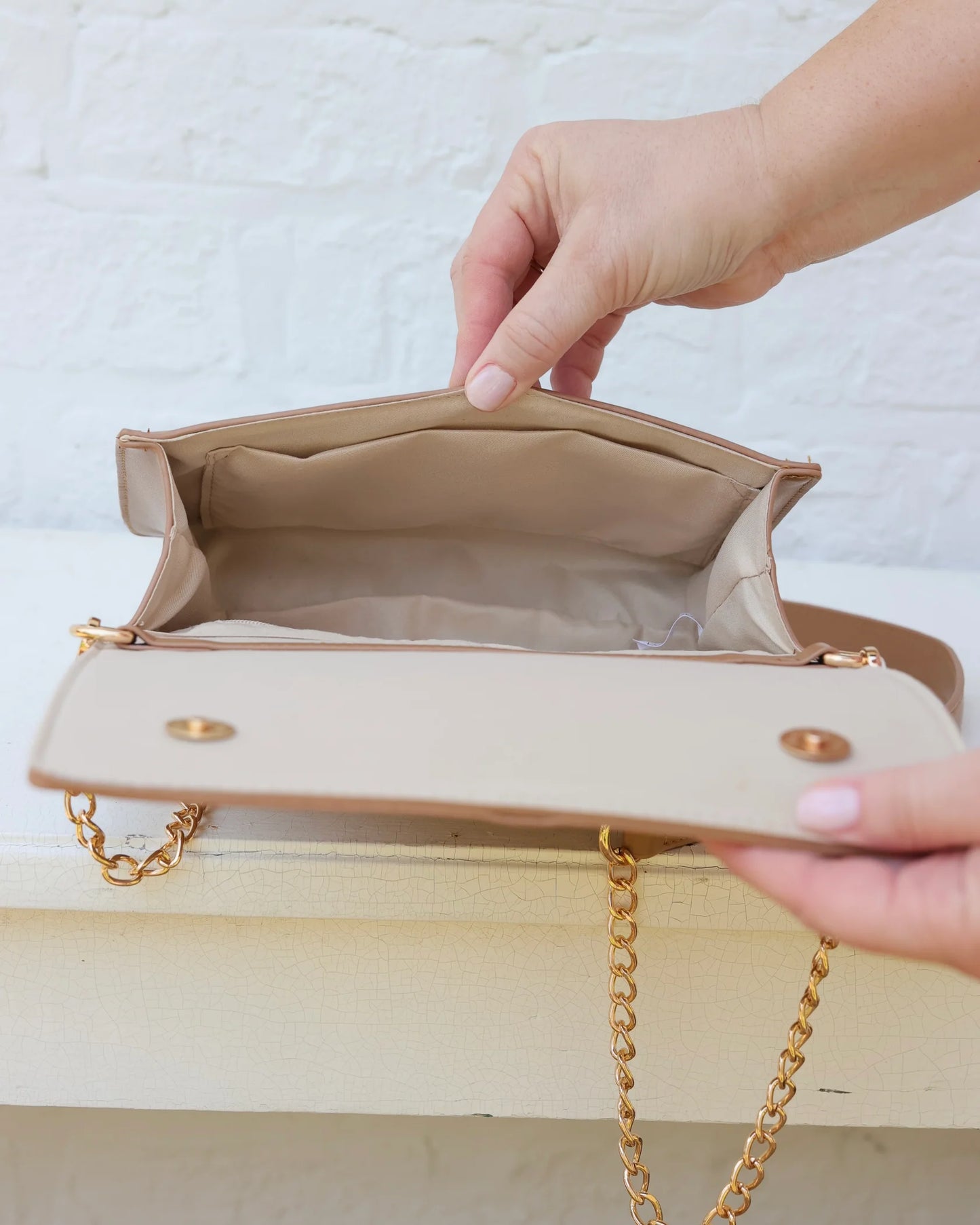Cecilia Circle Logo Woven Handbag