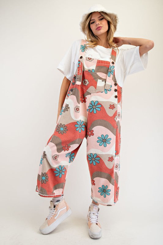 Joley Floral Printed Overall