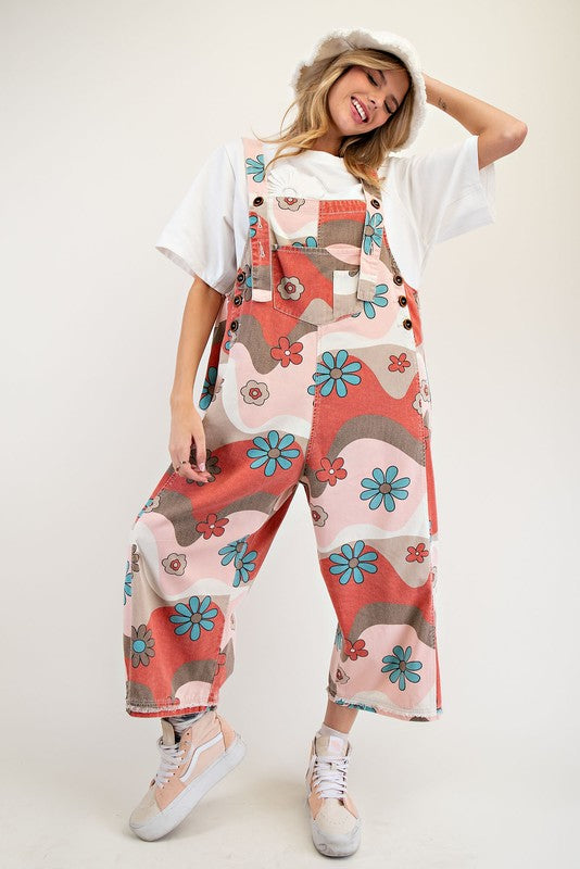 Joley Floral Printed Overall