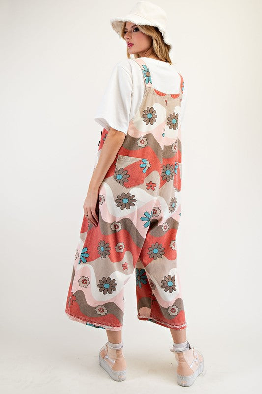 Joley Floral Printed Overall