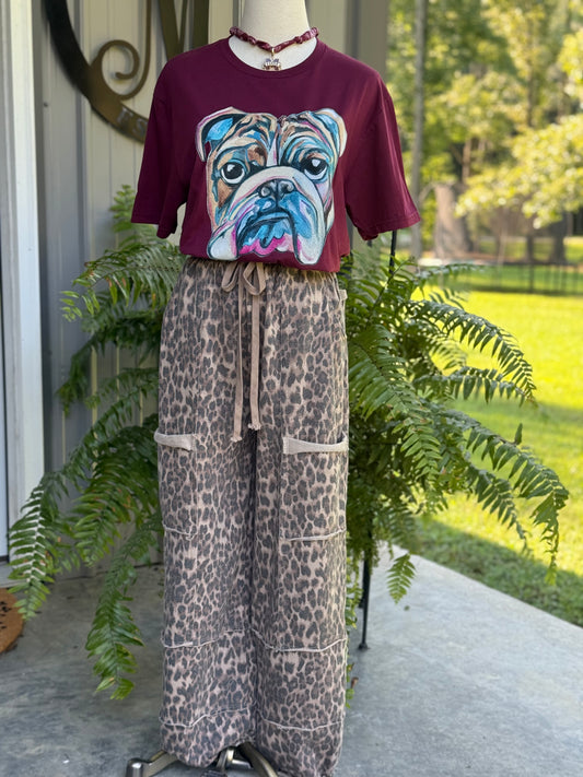 Watercolor Bulldog Graphic Tee