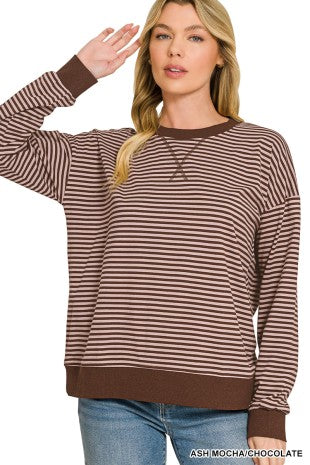 Lightweight Striped Pullover
