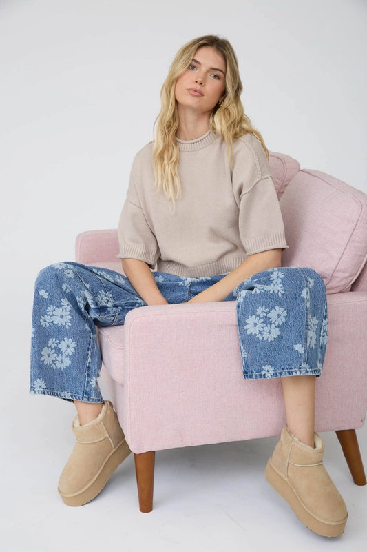 Vicki Exposed Seam Sweater
