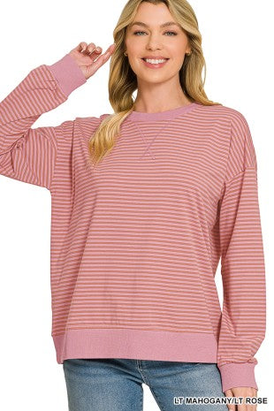Lightweight Striped Pullover