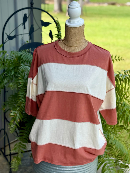 Polly Color Block Top