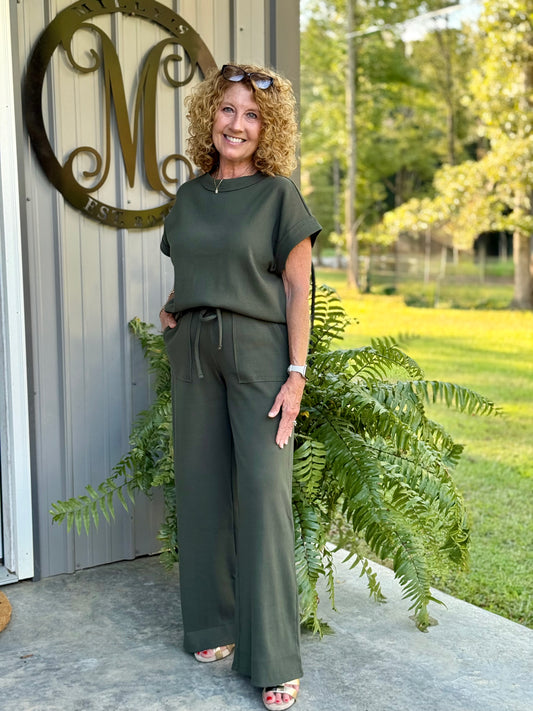 The Easy Ribbed Pant Set