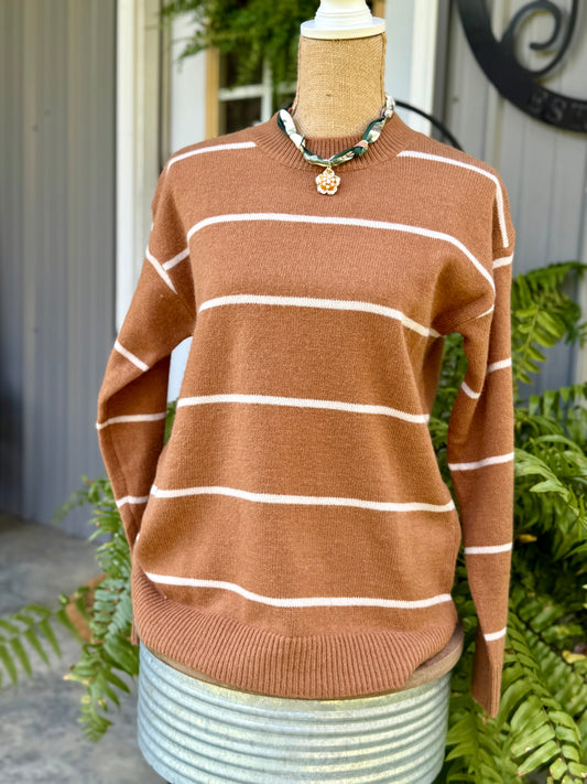 Katie Striped Crewneck Sweater