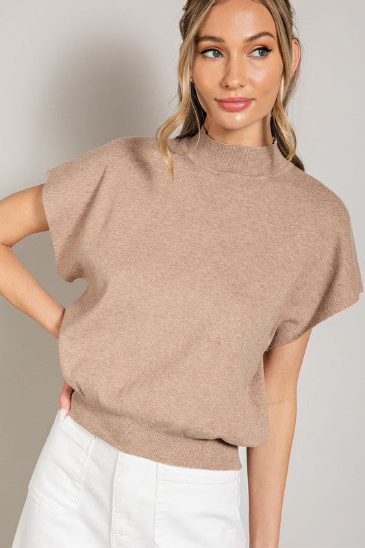 Julie Mock Neck Sweater - Milly's Boutique