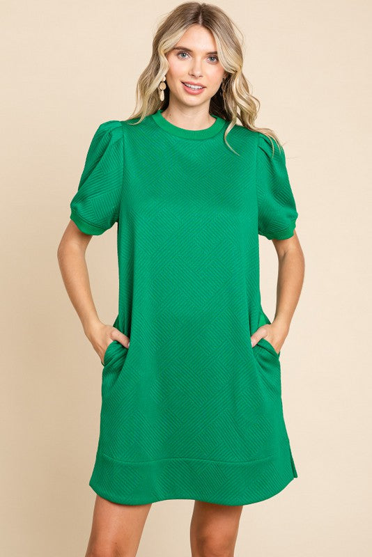 Chelsea Textured Pocket Dress
