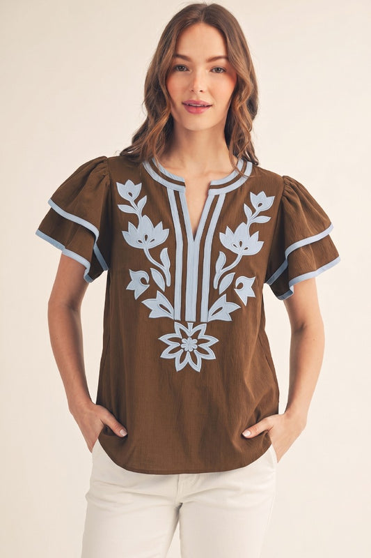 Jenny Flutter Sleeve Top