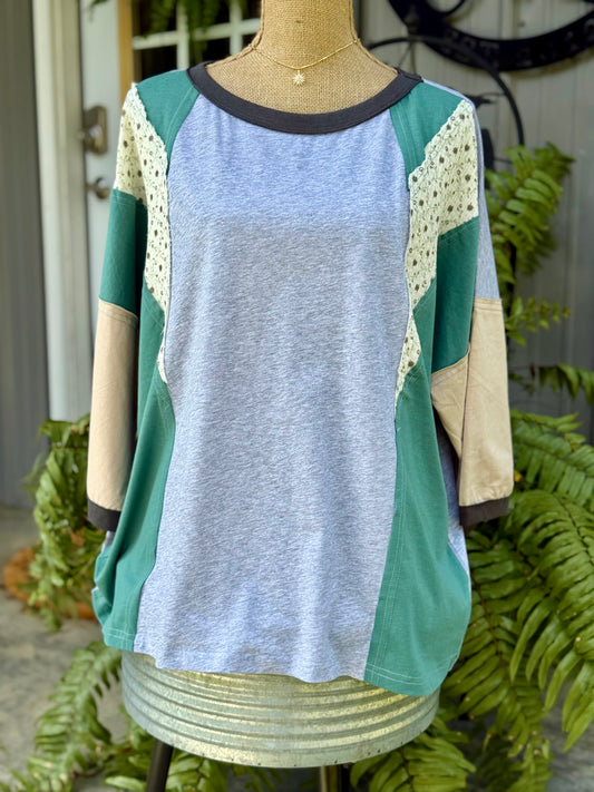 Jayla Color Block Plus Top