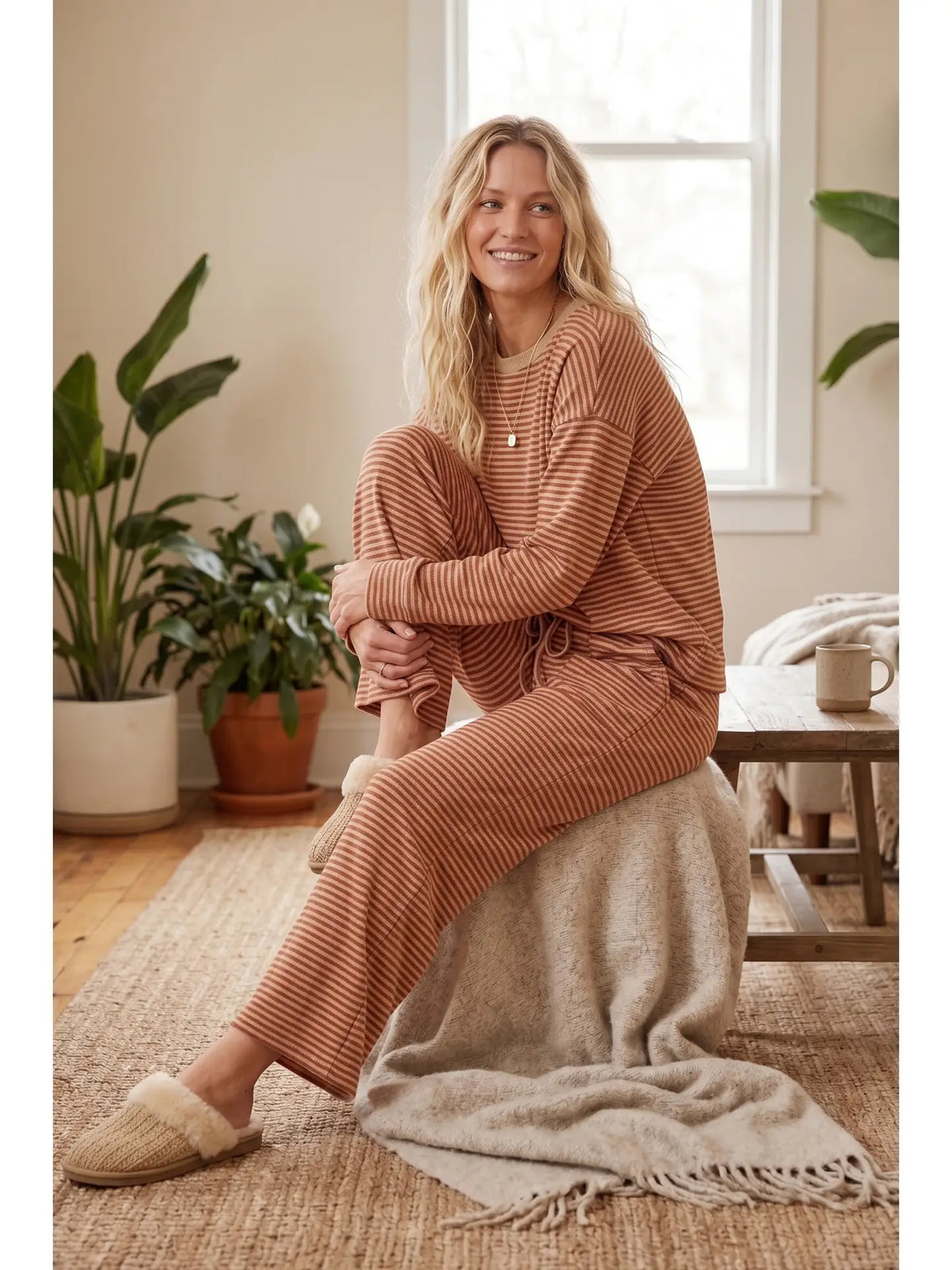 The Striped Long Sleeve Knit Set
