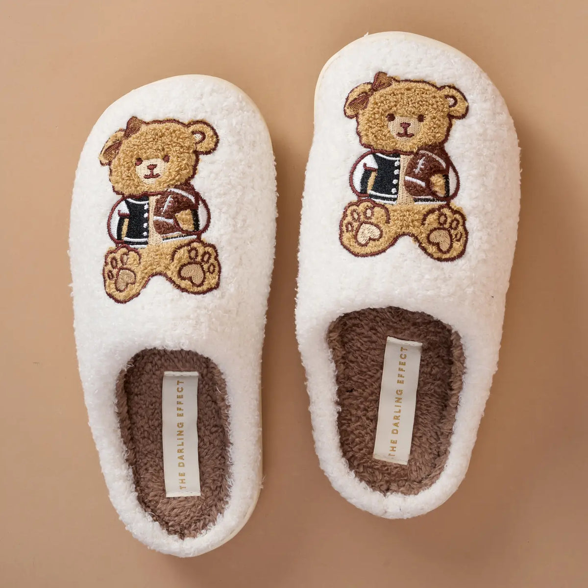 Touchdown Teddy Fuzzy Slippers