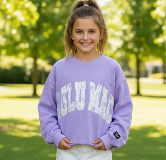 Lulu Mac Camo Logo Youth Sweatshirt