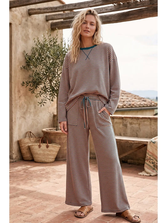 The Striped Long Sleeve Knit Set