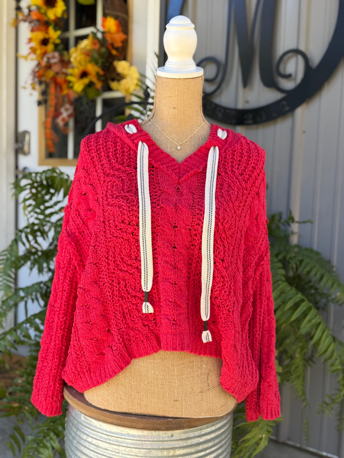 Brooke Oversized Chenille Hoodie