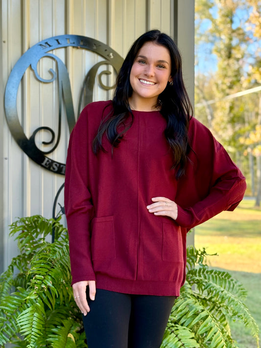Laura Dolman Tunic Sweater
