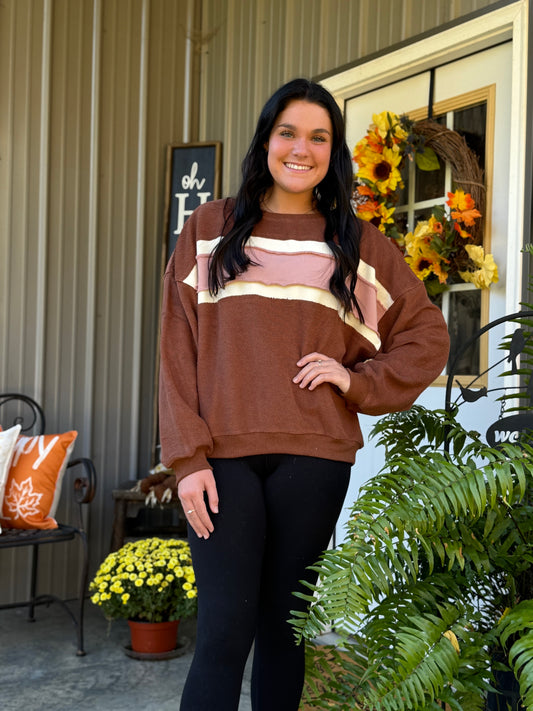 Winnie Color-block Sweatshirt
