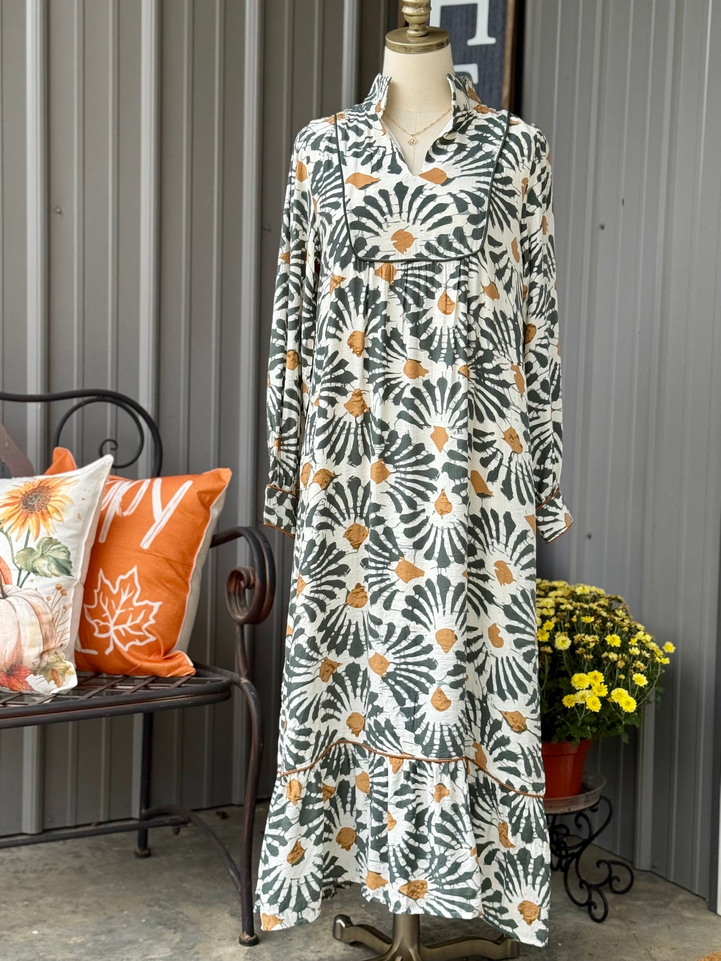 Ashlee Boho Style Midi Dress