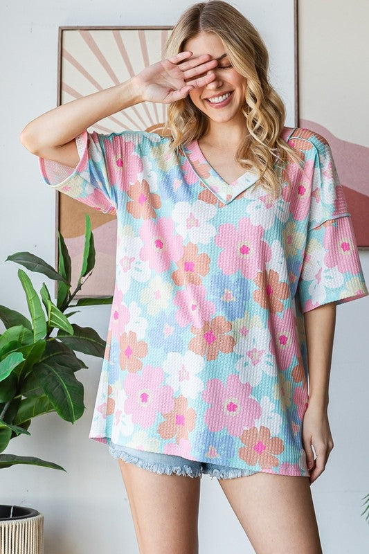 Sarah Floral Bloom Plus Top