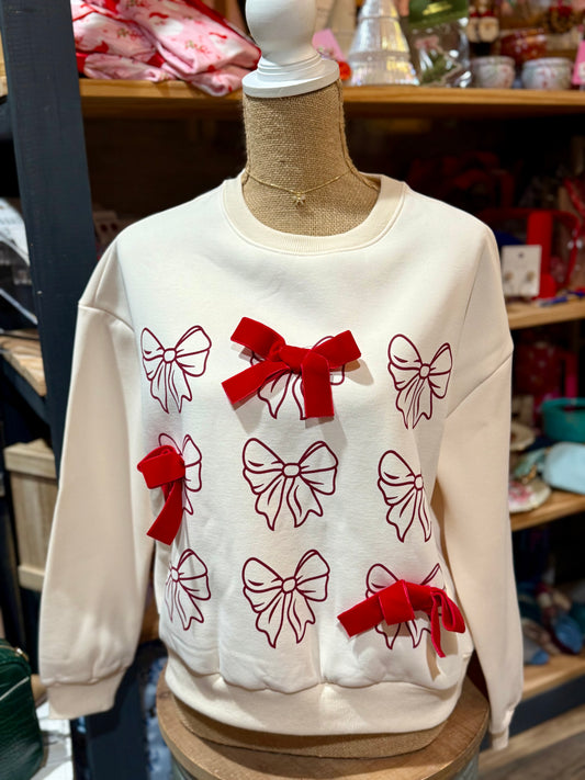 Christmas Ribbon Sweatshirt