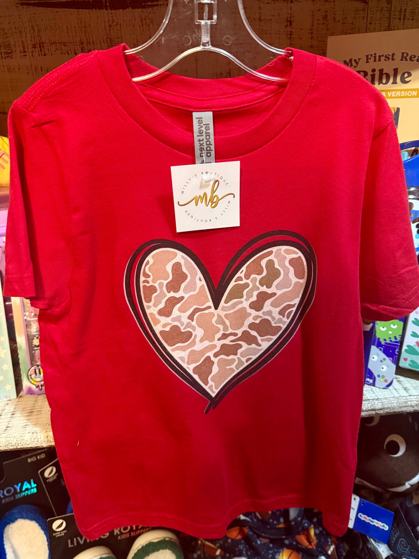 Duck Camo Heart Youth Tee