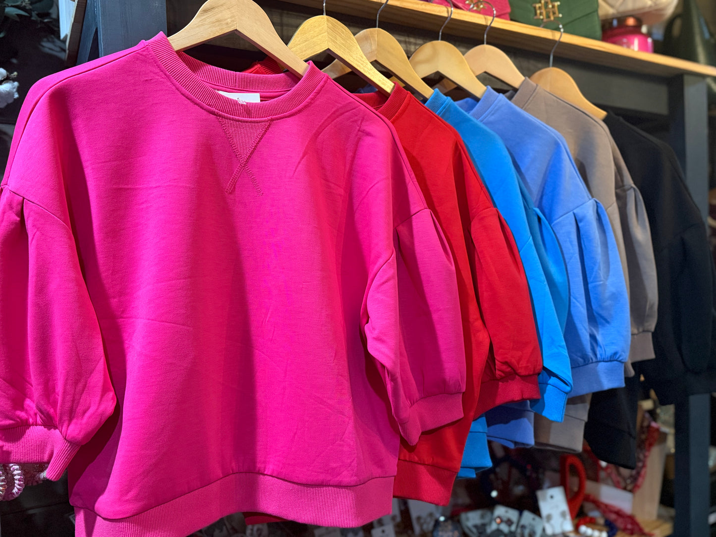 The Scuba Puff Sleeve pullover