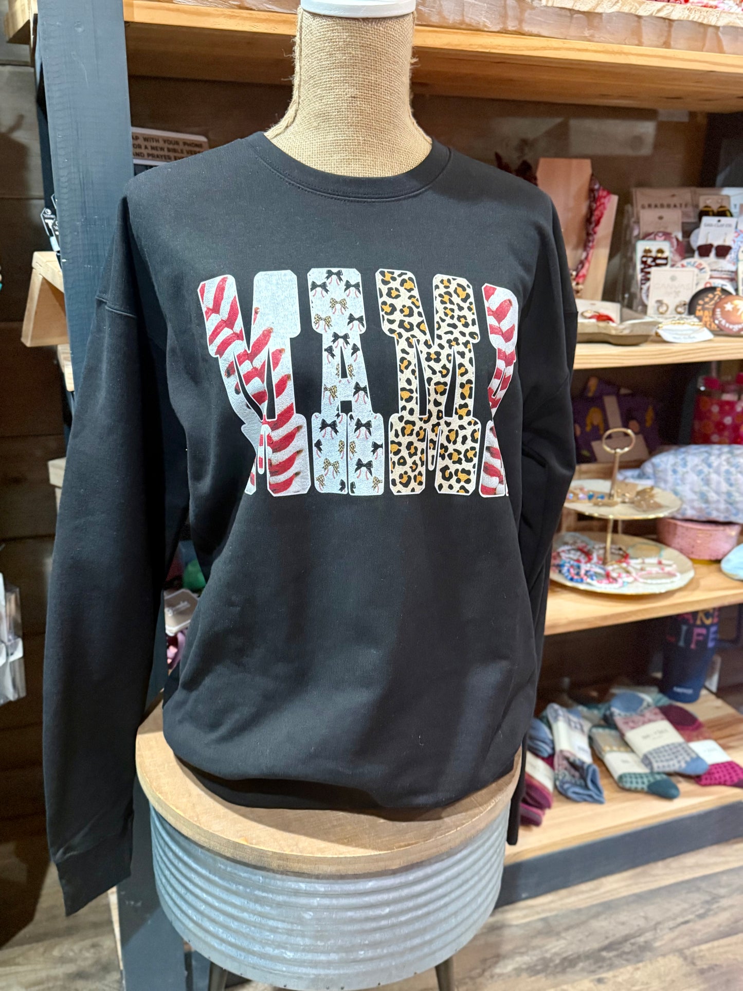 Baseball Mama Patterns Sweatshirt