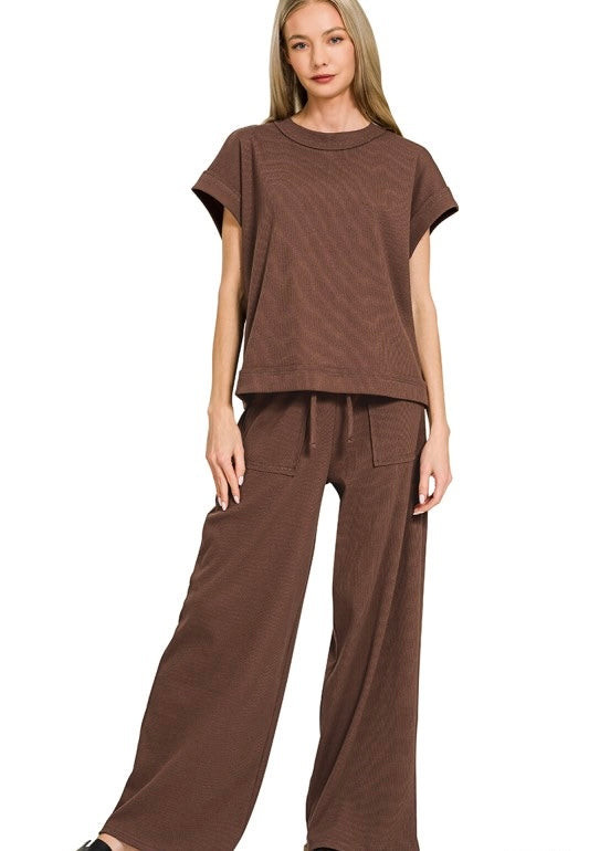 The Easy Ribbed Pant Set