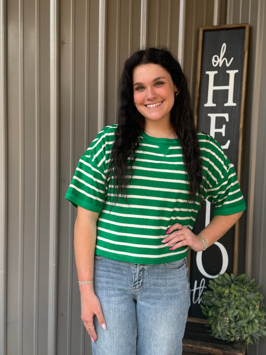 Hadley Striped Terry Top