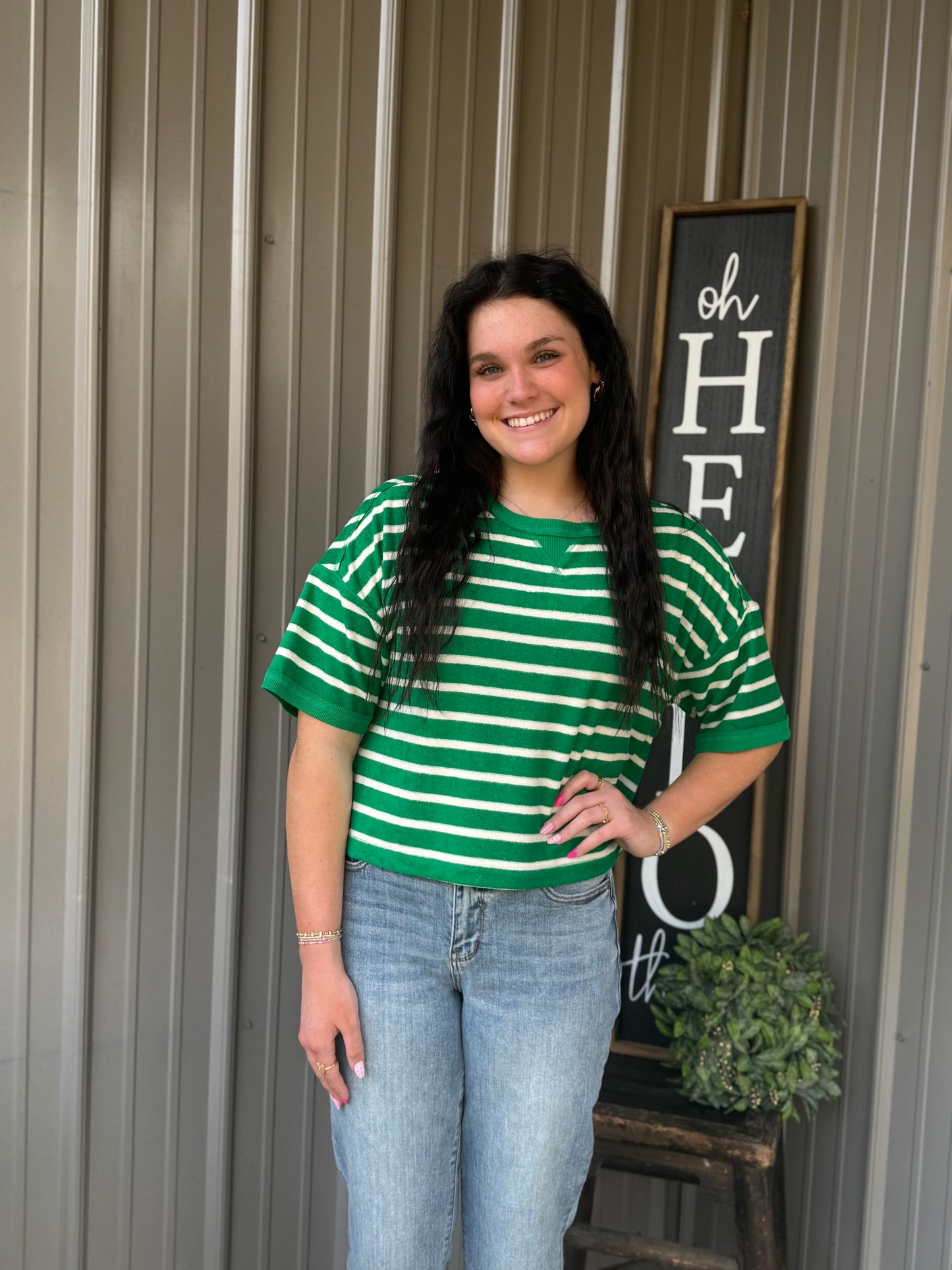 Hadley Striped Terry Top