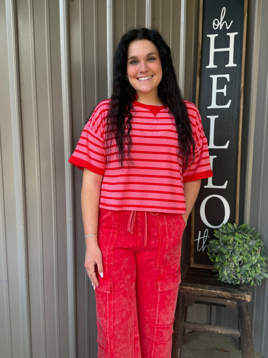 Hadley Striped Terry Top