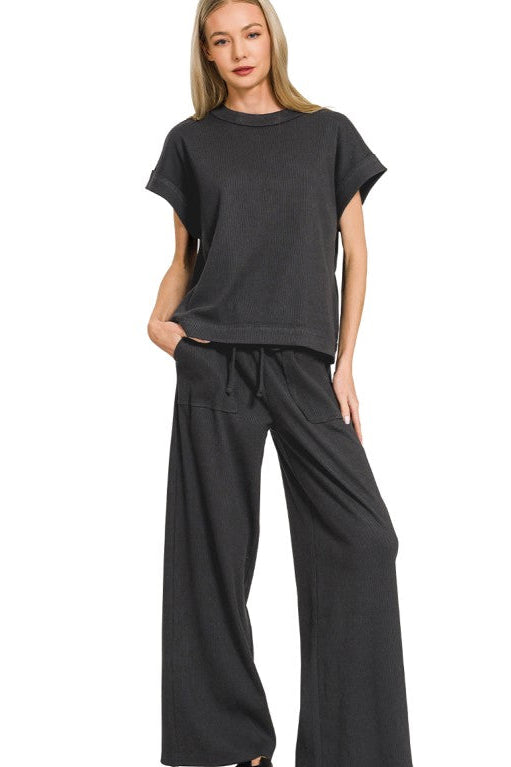 The Easy Ribbed Pant Set