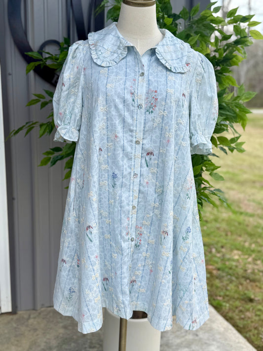 Hadley Embroidered Swing Dress
