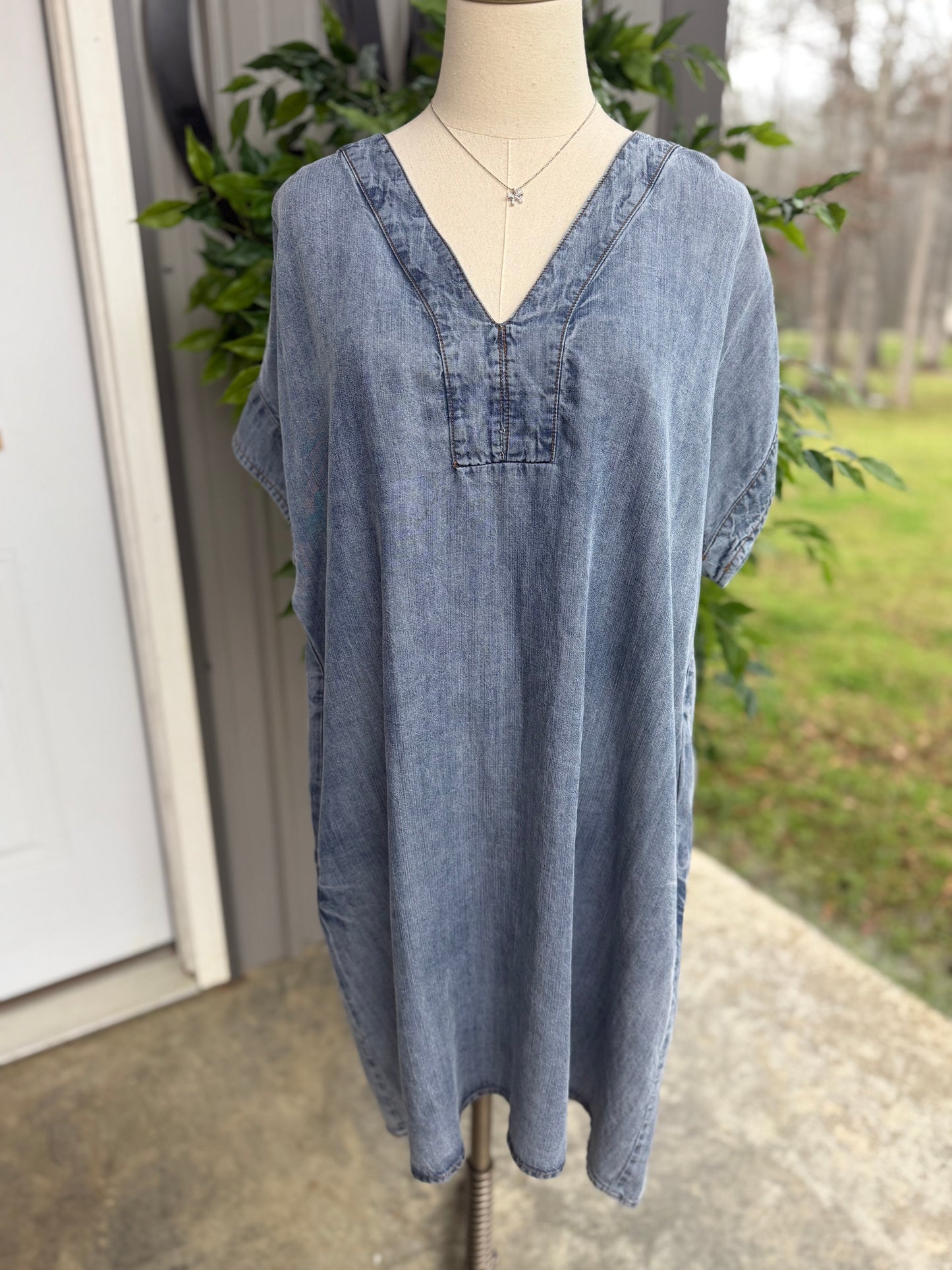 The Chambray Denim Dress