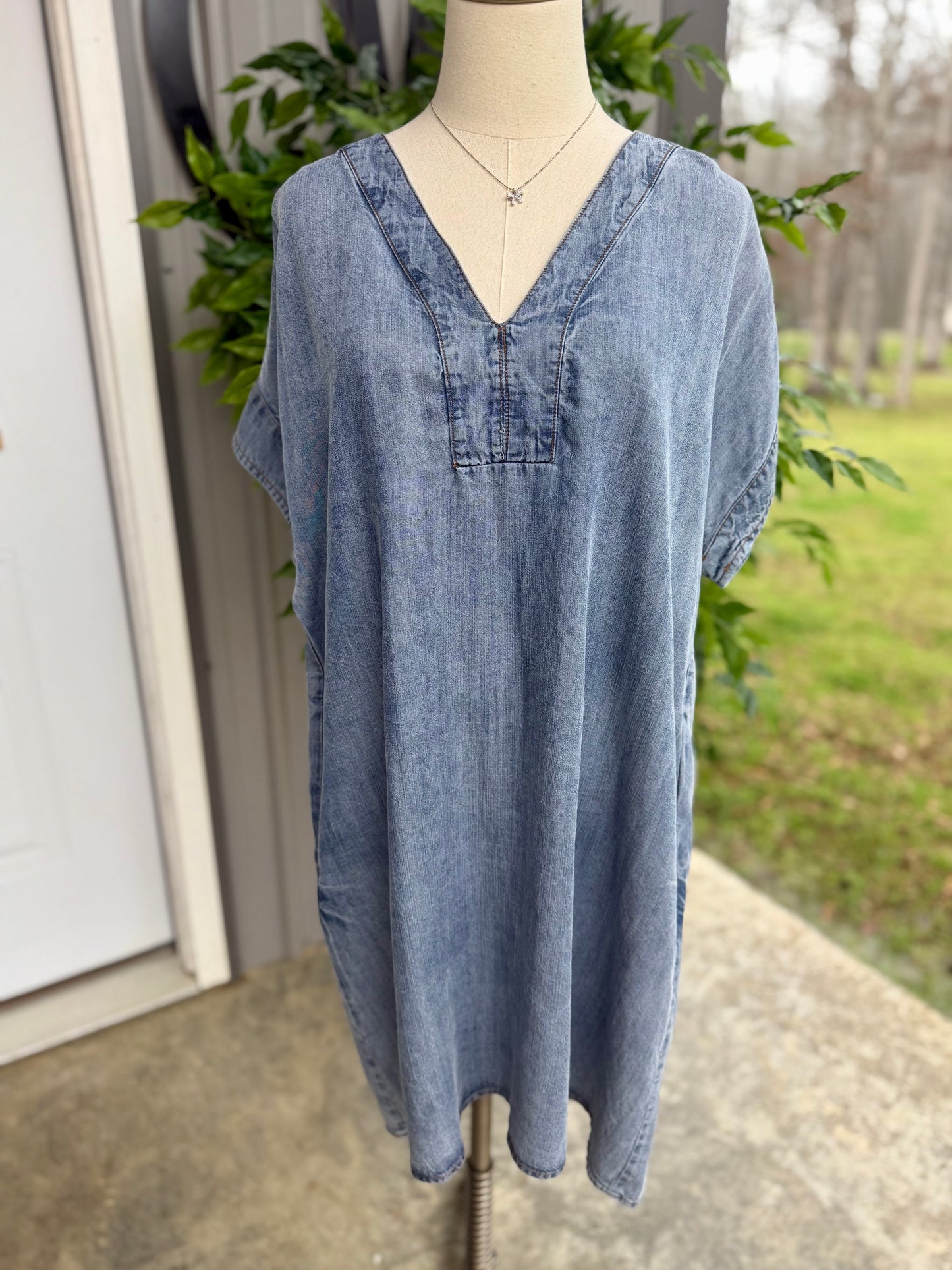 The Chambray Denim Dress