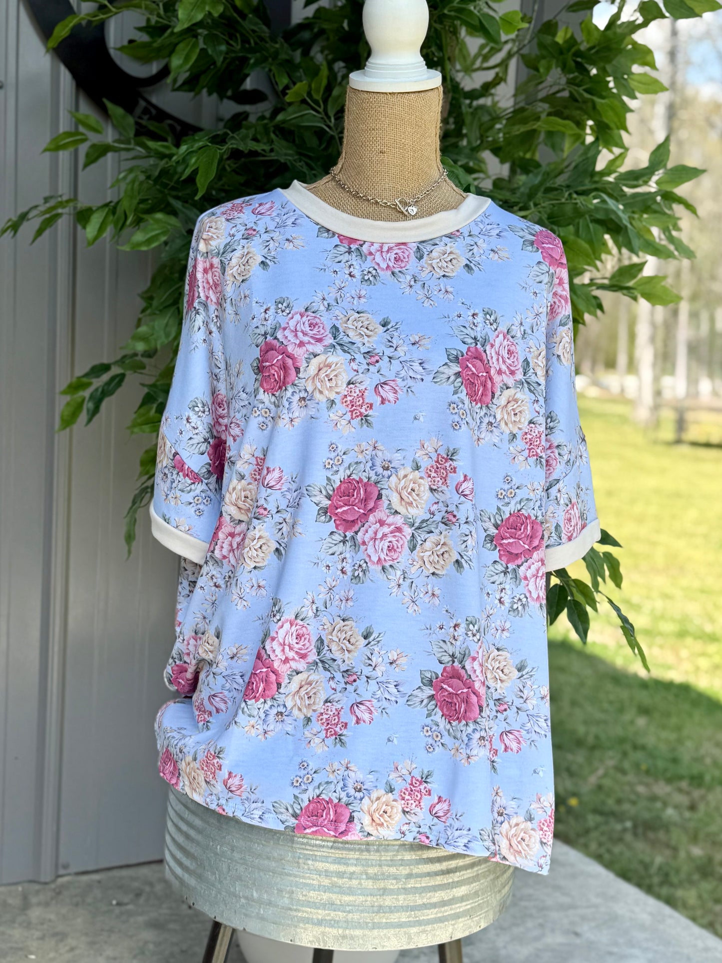 Bethany Plus Floral Knit Top
